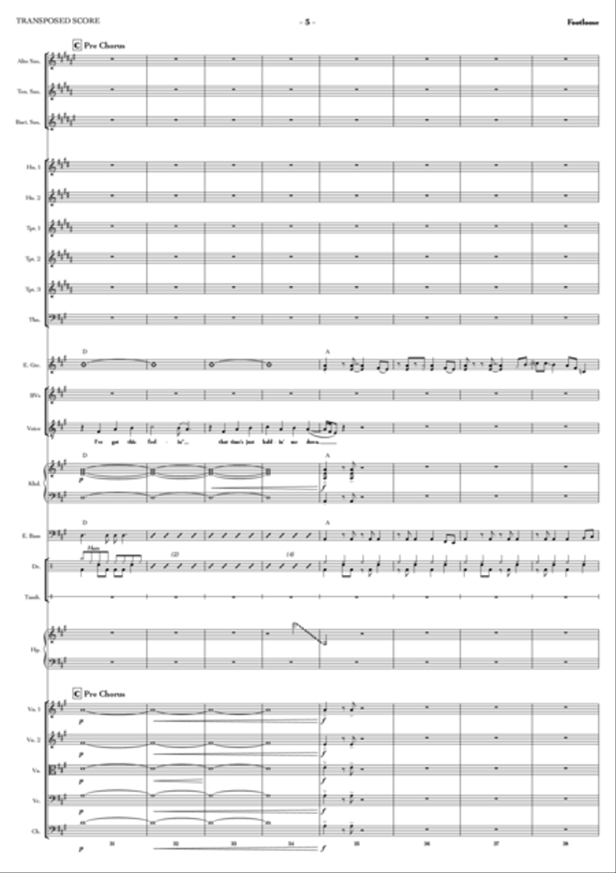 Footloose Full Orchestra scores gallery preview page 5