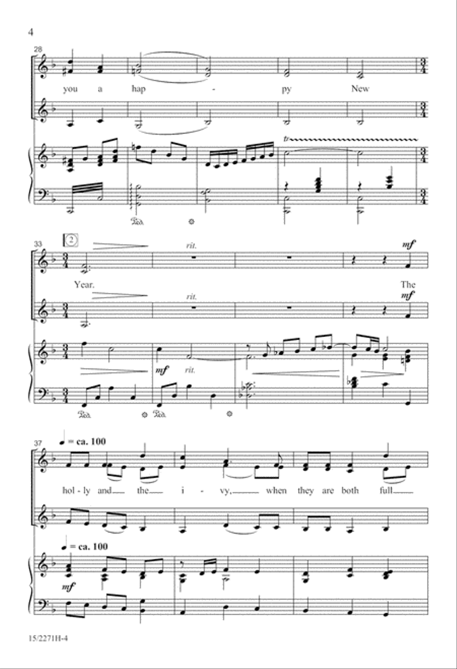 Here We Come A-Caroling! Here We Come A-Caroling! SSA scores gallery preview page 5