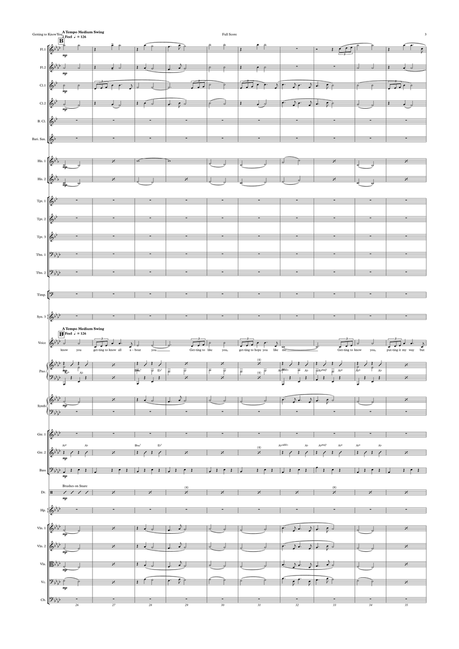 Getting To Know You Full Orchestra scores gallery preview page 3