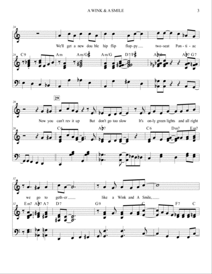 A Wink And A Smile A Wink And A Smile Voice scores gallery preview page 3