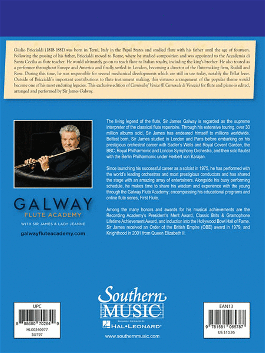 The Carnival of Venice Flute Solo scores gallery preview page 5
