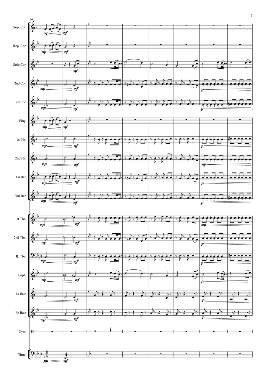Amazing Grace Brass Ensemble scores gallery preview page 5