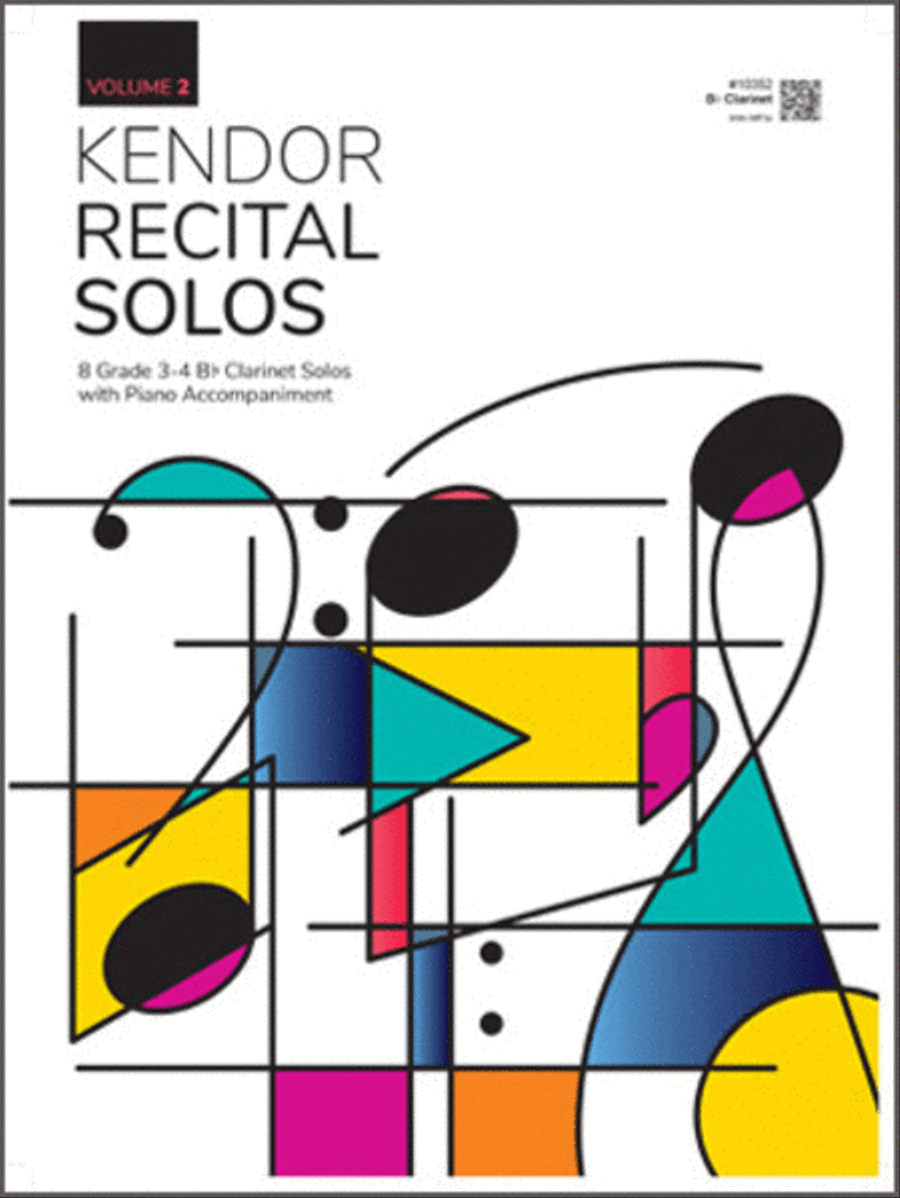 Kendor Recital Solos, Volume 2 - Bb Clarinet With Piano Accompaniment & MP3s B-Flat Clarinet scores gallery preview page 1