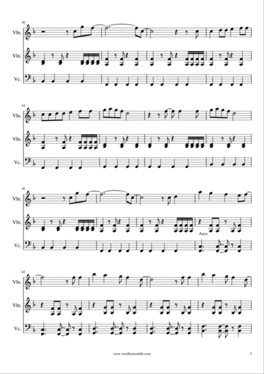 Marry You String Trio scores gallery preview page 3