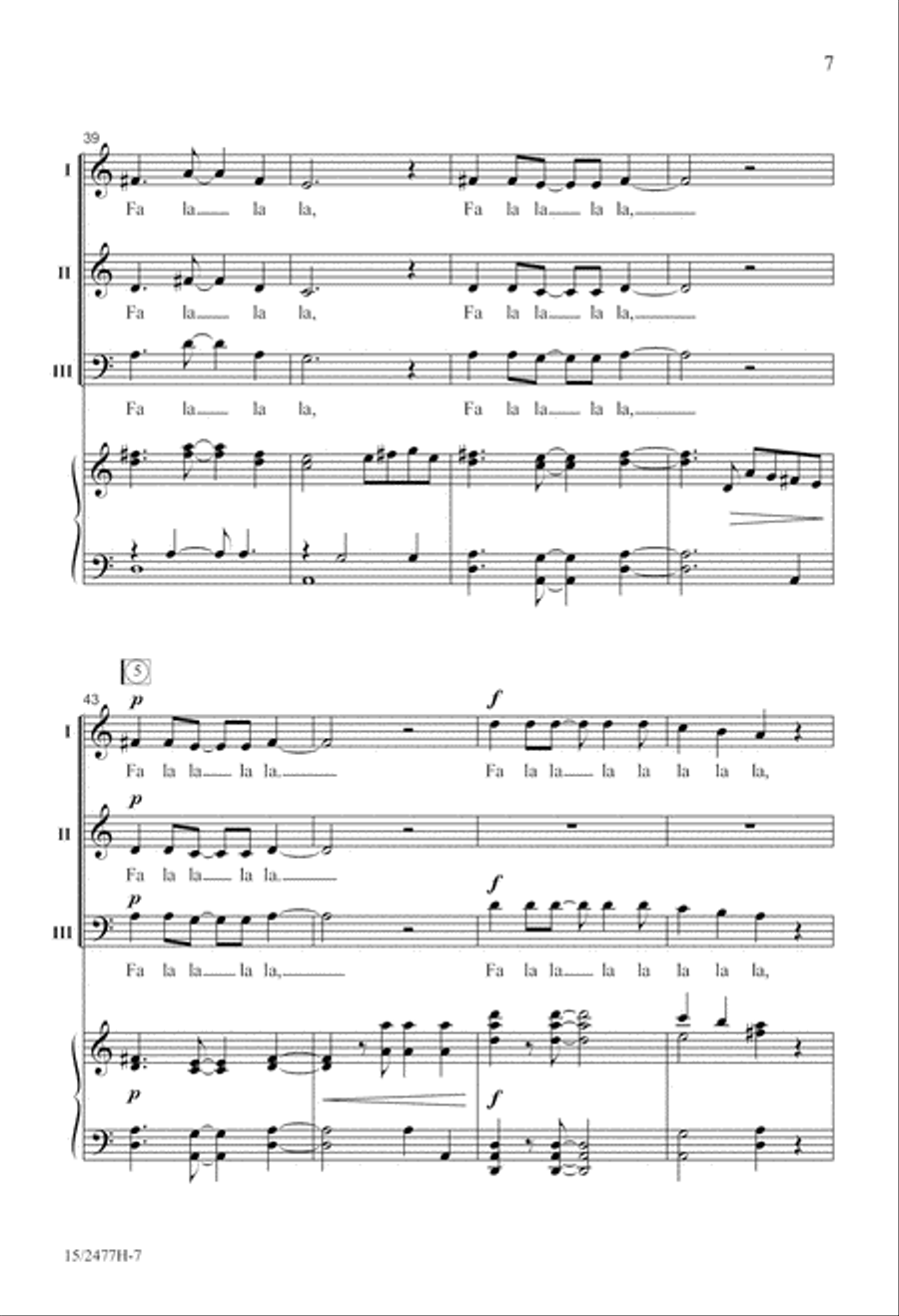 A Festive Fa La La A Festive Fa La La 3-Part scores gallery preview page 8
