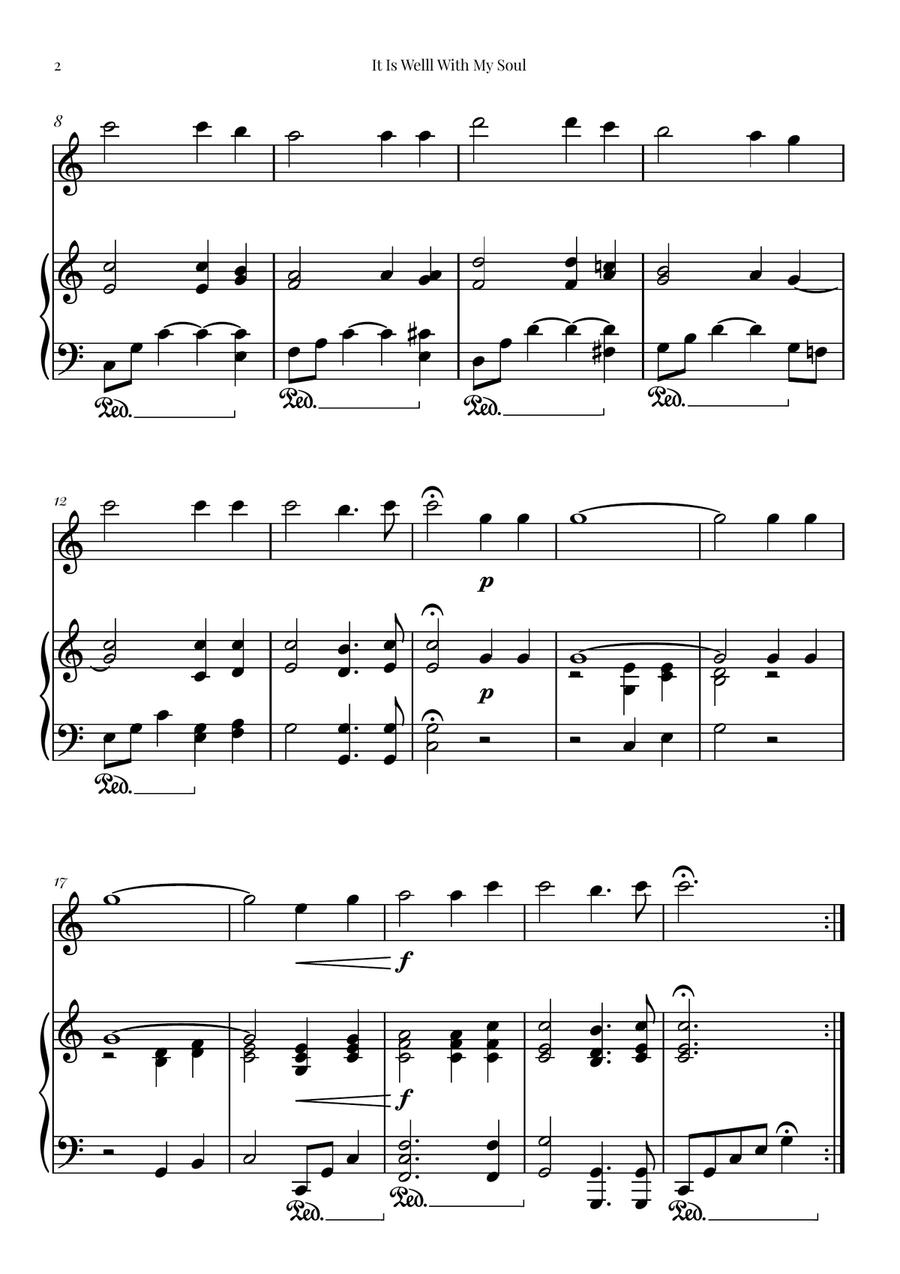 It Is Well With My Soul Chamber Music scores gallery preview page 2