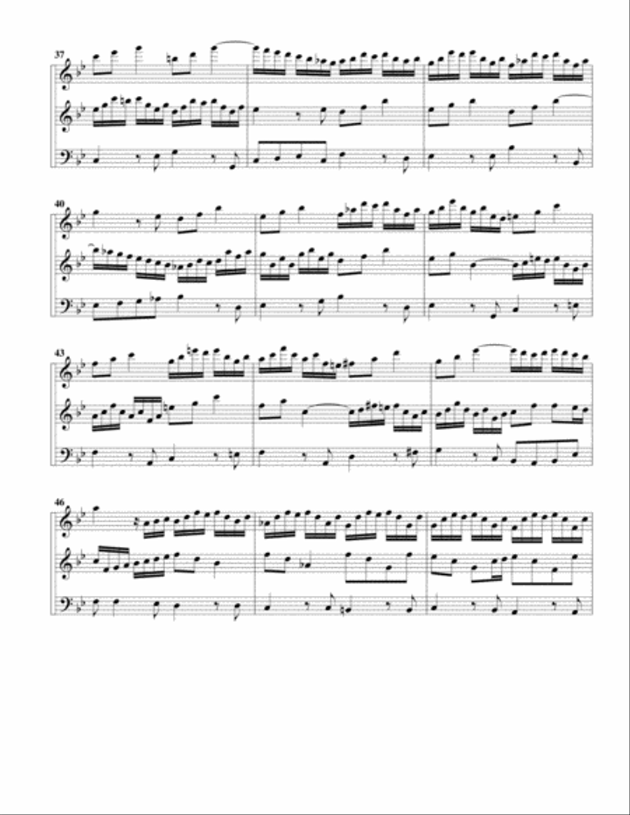Trio sonata for organ, no.1, BWV 525 (arrangement for 3 recorders) Recorder scores gallery preview page 4