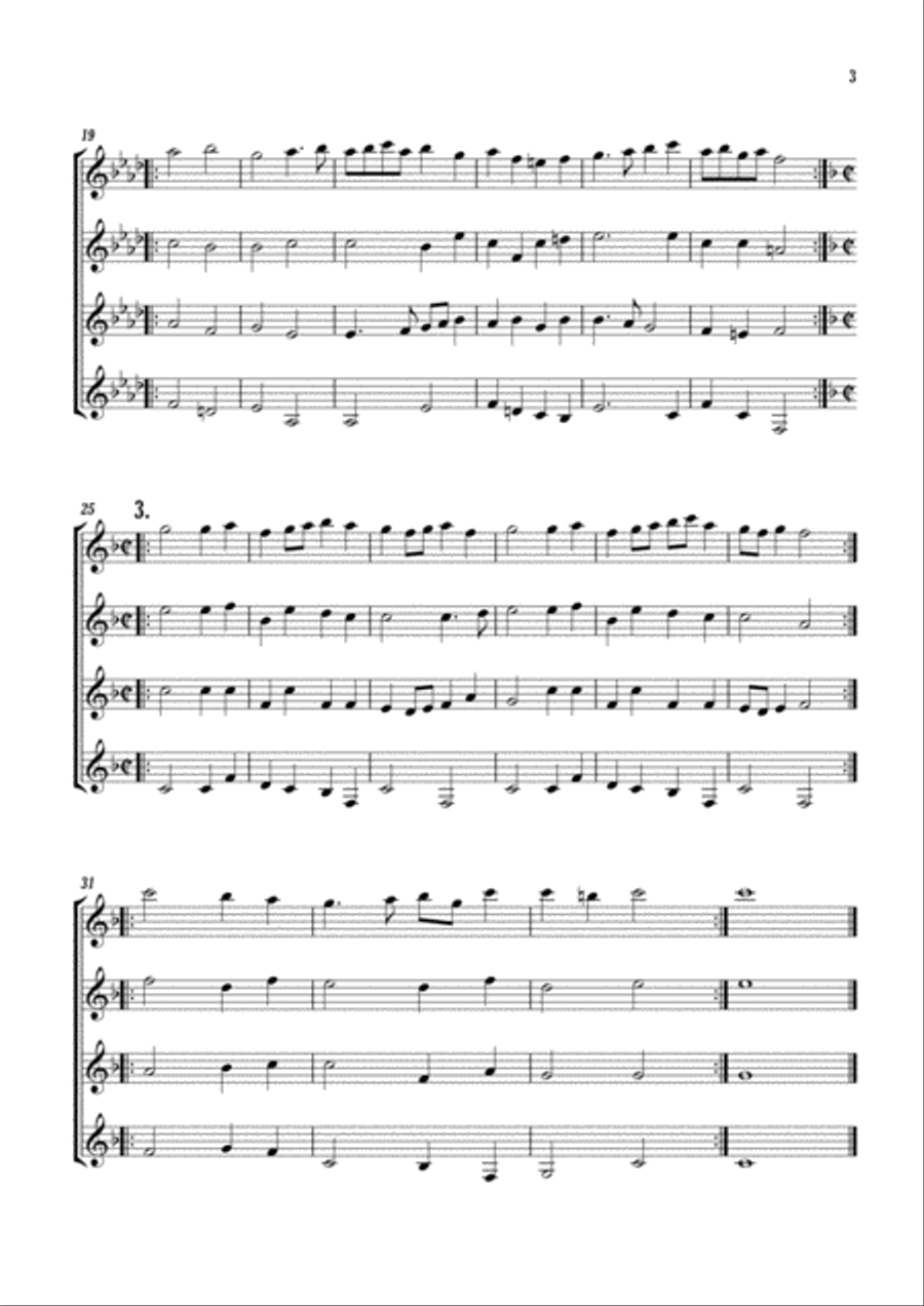 Les Passepiedz de Bretaigne Large Ensemble scores gallery preview page 3