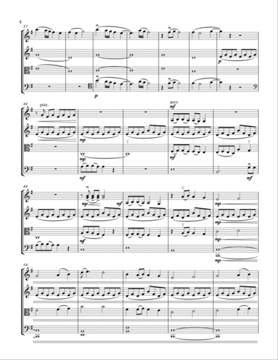 Lovely Lovely String Quartet scores gallery preview page 4
