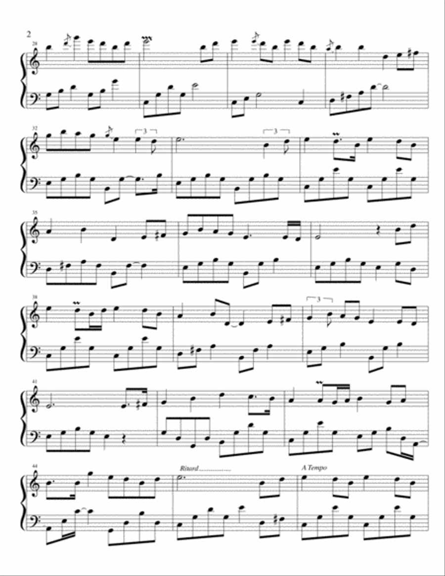 CELTIC PIANO - The Foggy Dew Piano Solo scores gallery preview page 3
