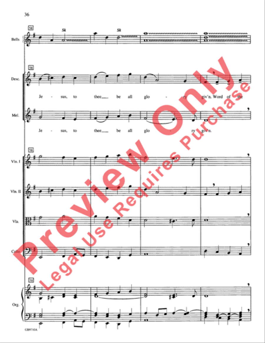 A Festival of Lessons and Carols Choir scores gallery preview page 37
