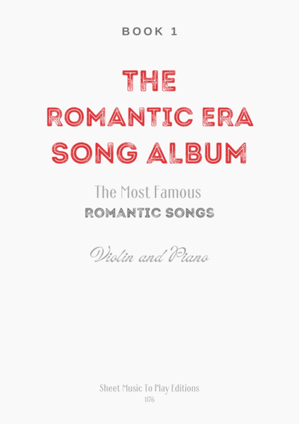 5 Romantic Songs for Violin and Piano - Book 1 image number null