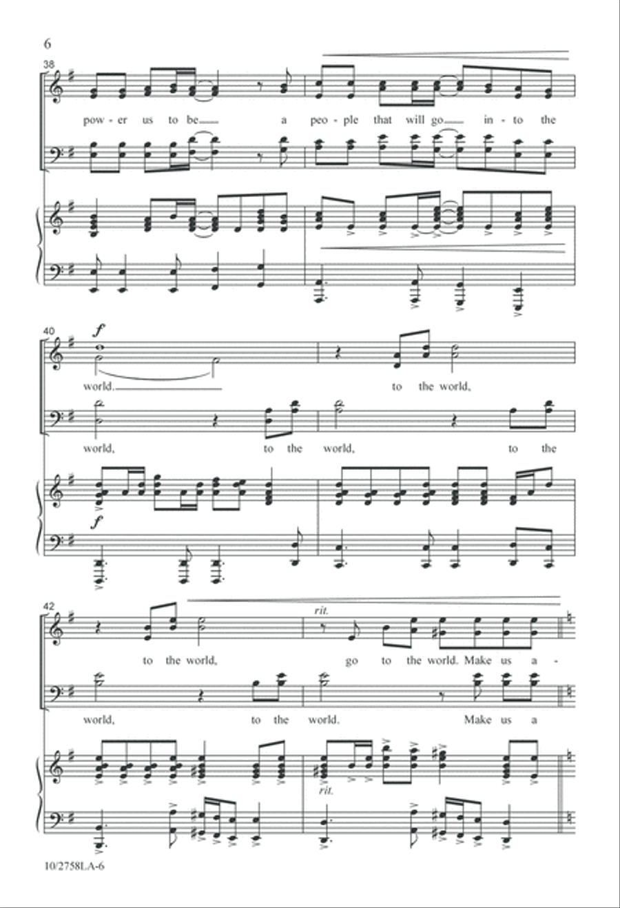 Church Without Walls 4-Part scores gallery preview page 6