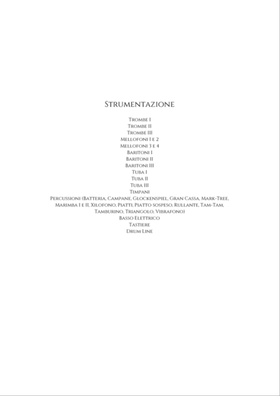 Giacomo Casanova - Collector Edition - Study Score Marching Band scores gallery preview page 2