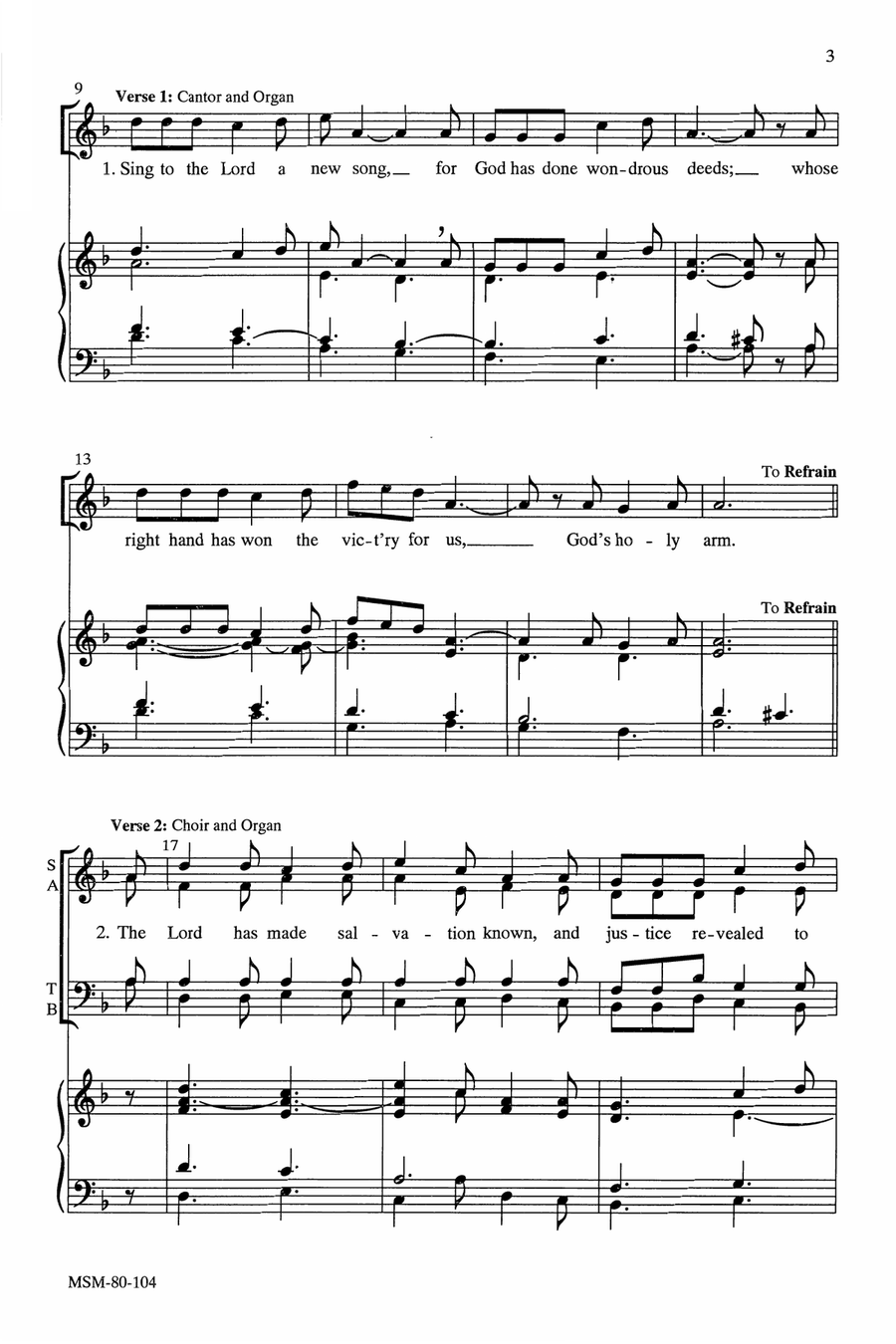 A Psalm for Christmas 4-Part scores gallery preview page 3