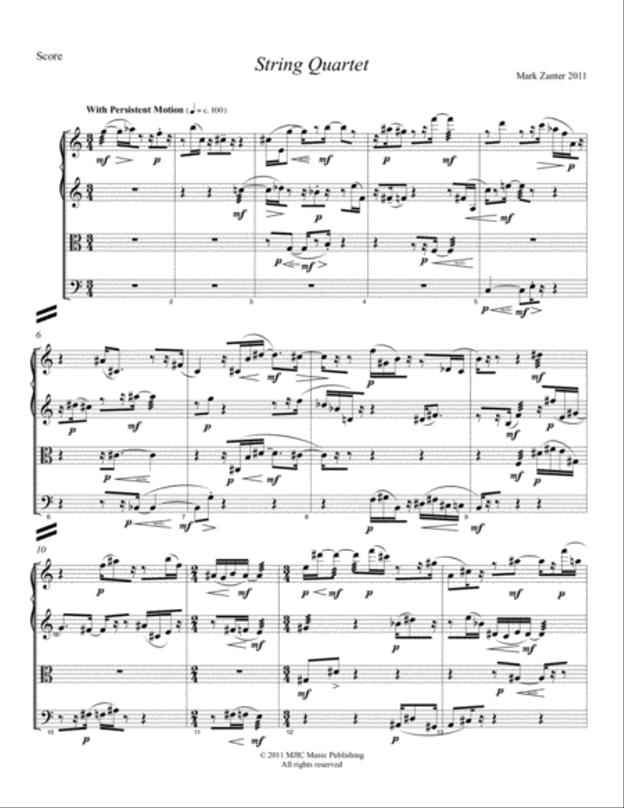 String Quartet (2011) image number null