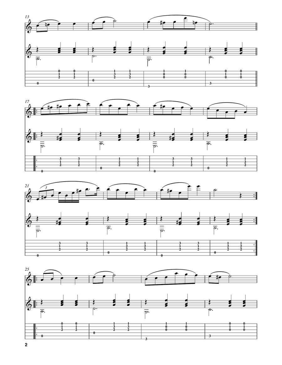 Waltz in A Minor (Op. posth., B. 150) Flute scores gallery preview page 2