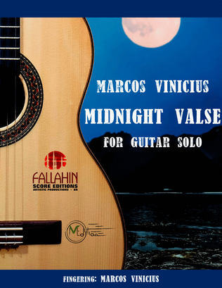 Book cover for MIDNIGHT VALSE - MARCOS VINICIUS - FOR GUITAR SOLO