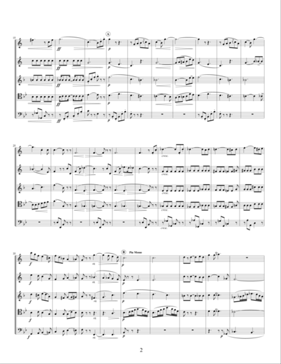 Quintet, Op. 4 Brass Ensemble scores gallery preview page 3