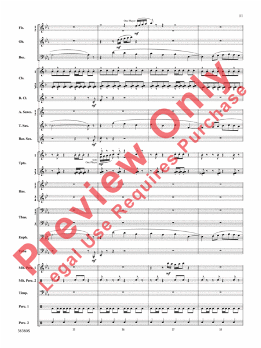 And In the End It Was Earth Concert Band scores gallery preview page 12