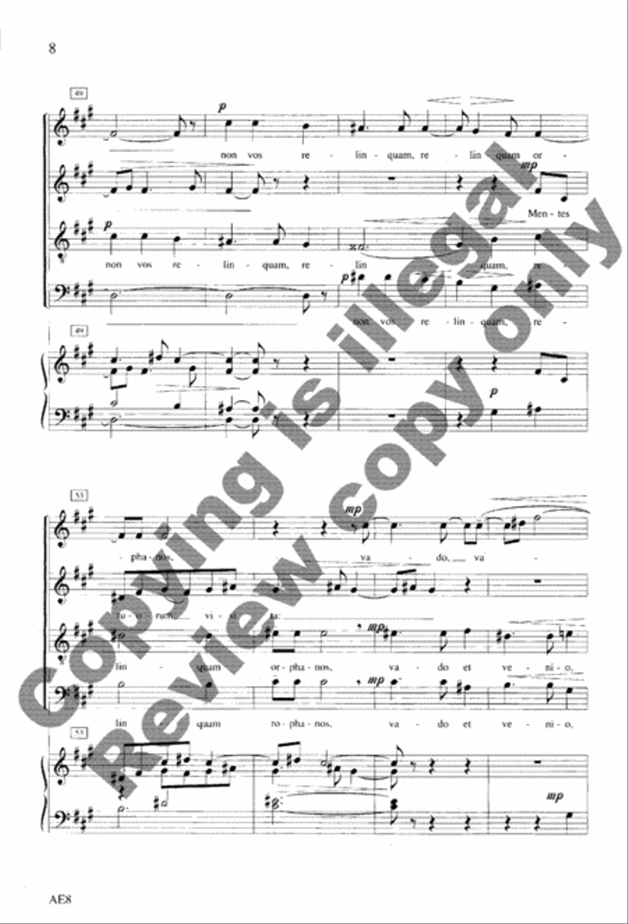 Spiritus Domini Spiritus Domini 4-Part scores gallery preview page 9