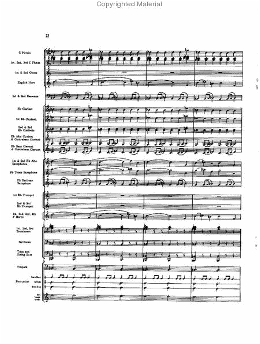 Caccia and Chorale Concert Band scores gallery preview page 21