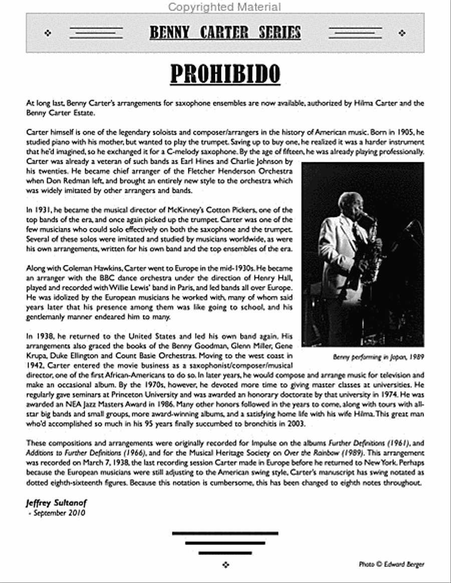 Prohibido Jazz Ensemble scores gallery preview page 3
