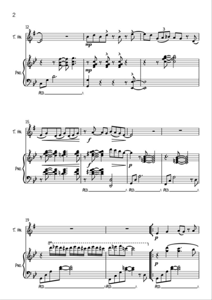 Wonderwall Horn scores gallery preview page 3