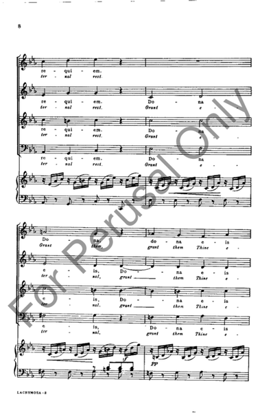 Lacrymosa: from "Requiem Mass In C Minor"