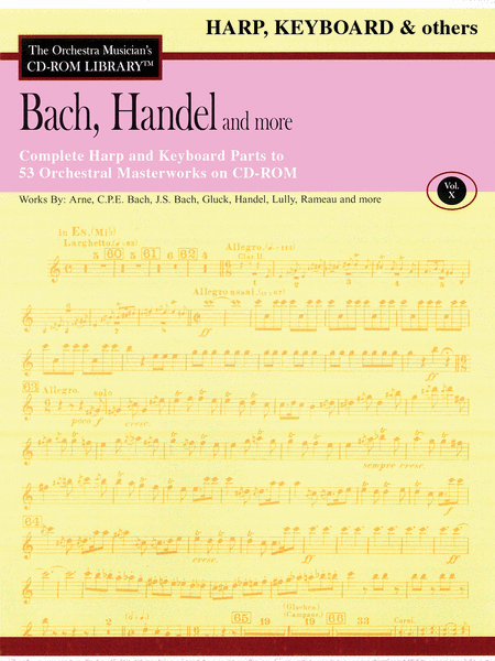 Bach, Handel and More - Volume X (Harp/Keyboard/Auxiliary)