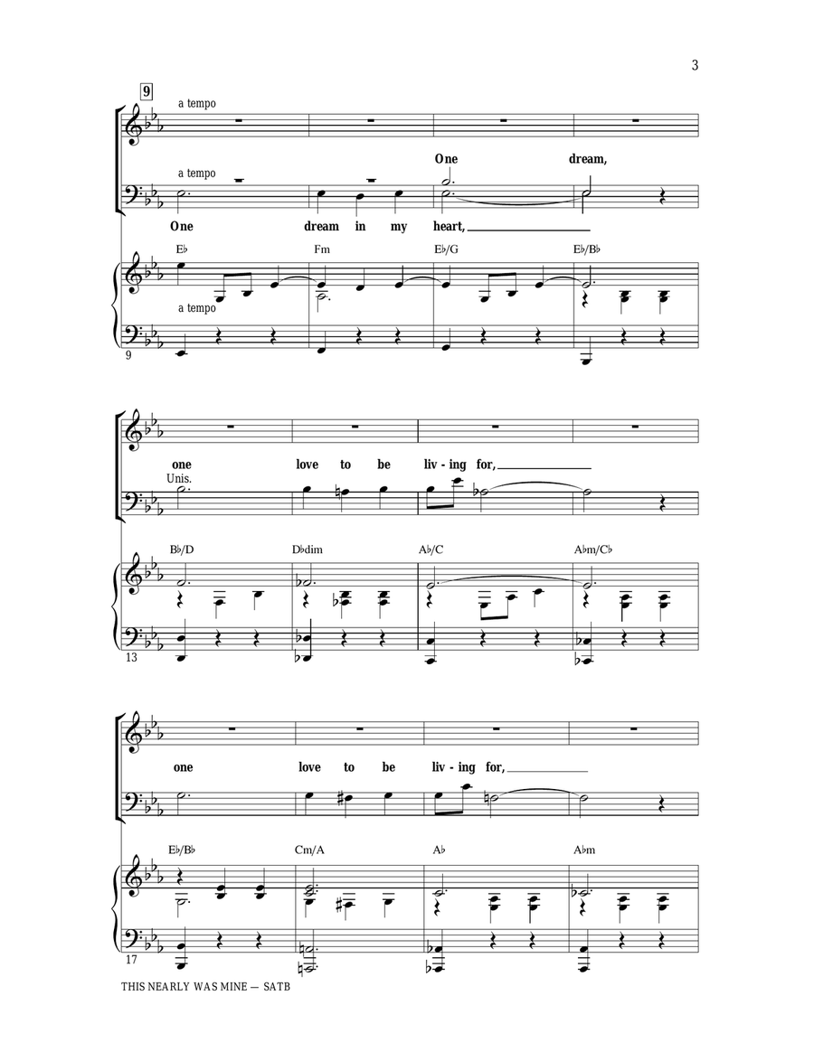 This Nearly Was Mine (from South Pacific) 4-Part scores gallery preview page 2
