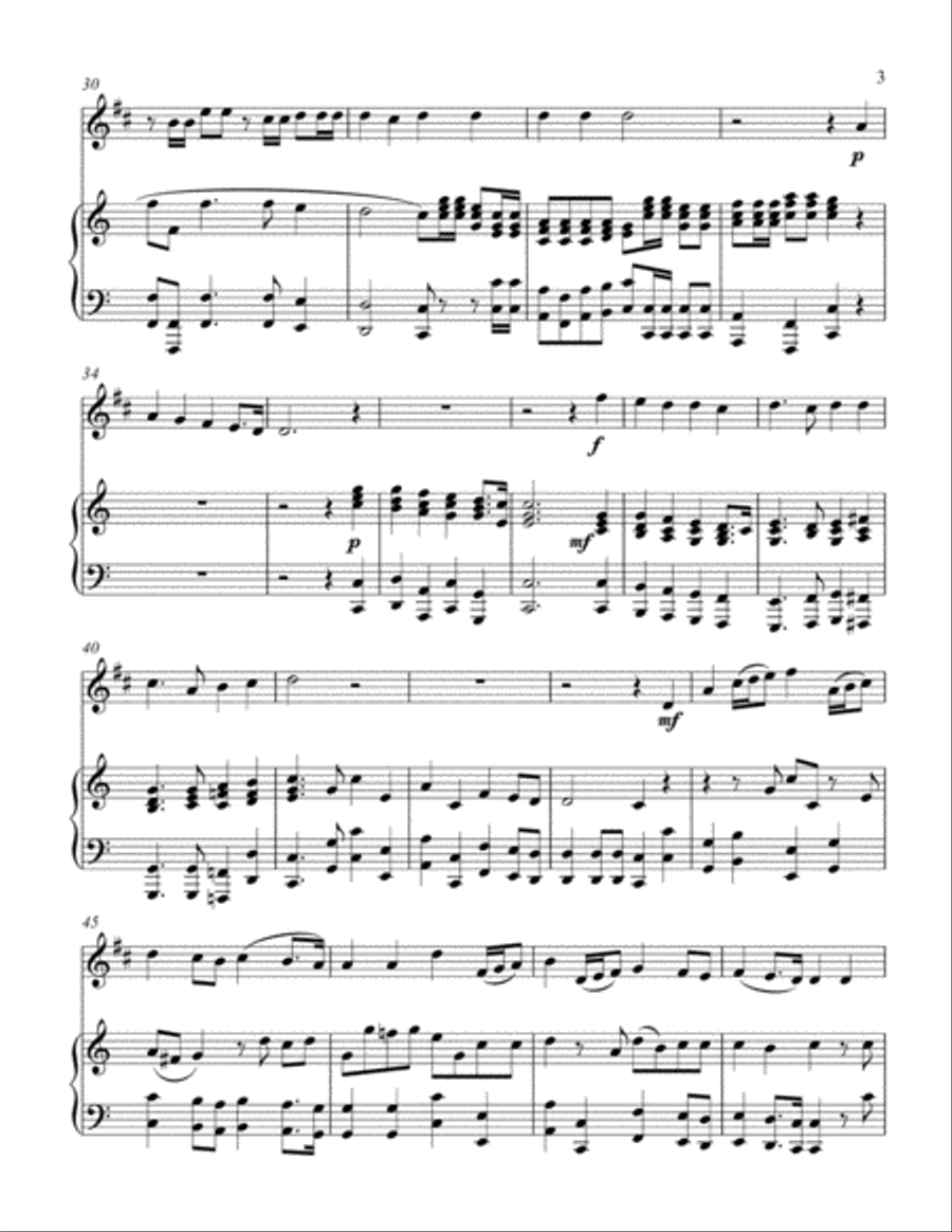 Hallelujah Chorus (treble Bb instrument solo) Choir scores gallery preview page 4