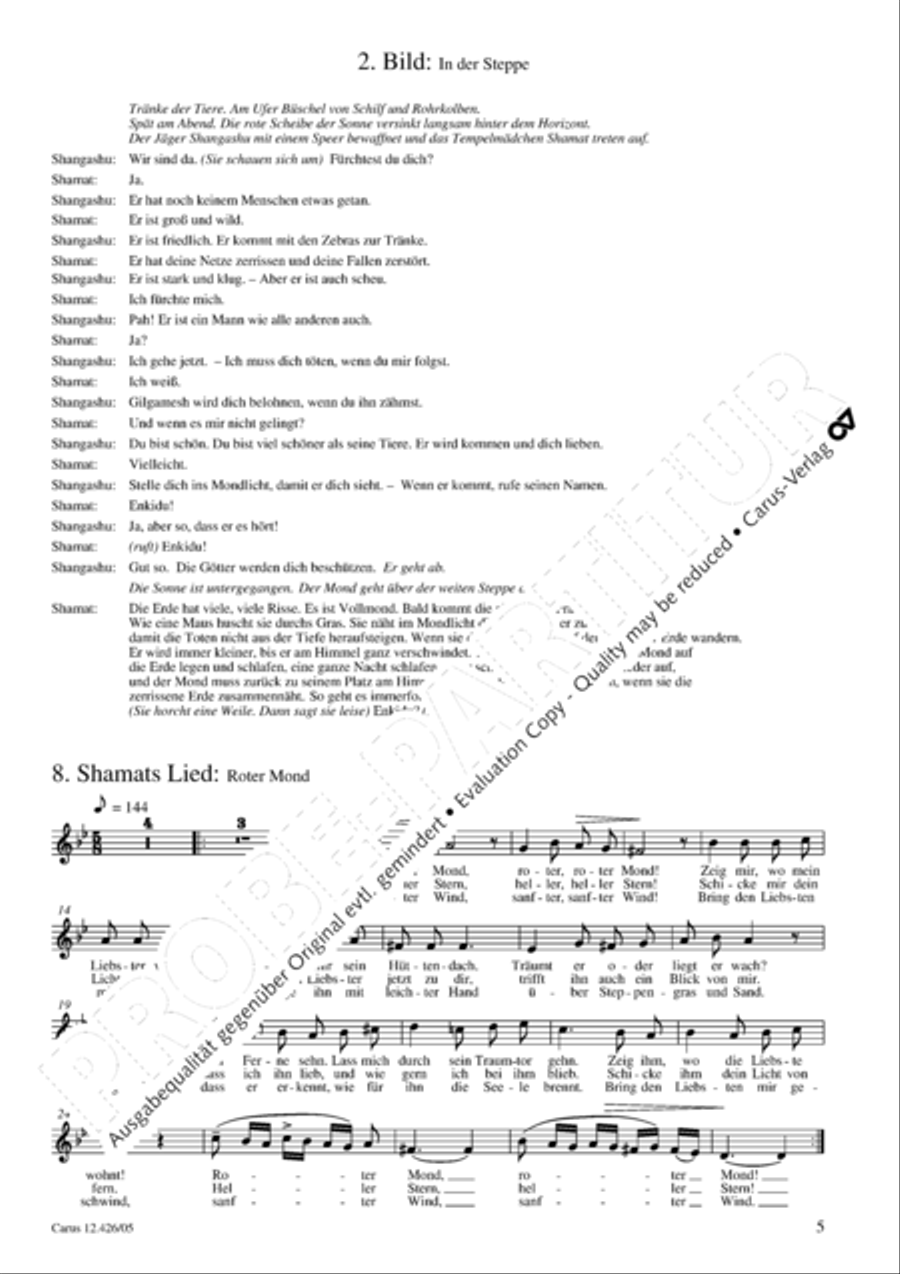 Gilgamesh - Konig von Uruk 3-Part scores gallery preview page 6