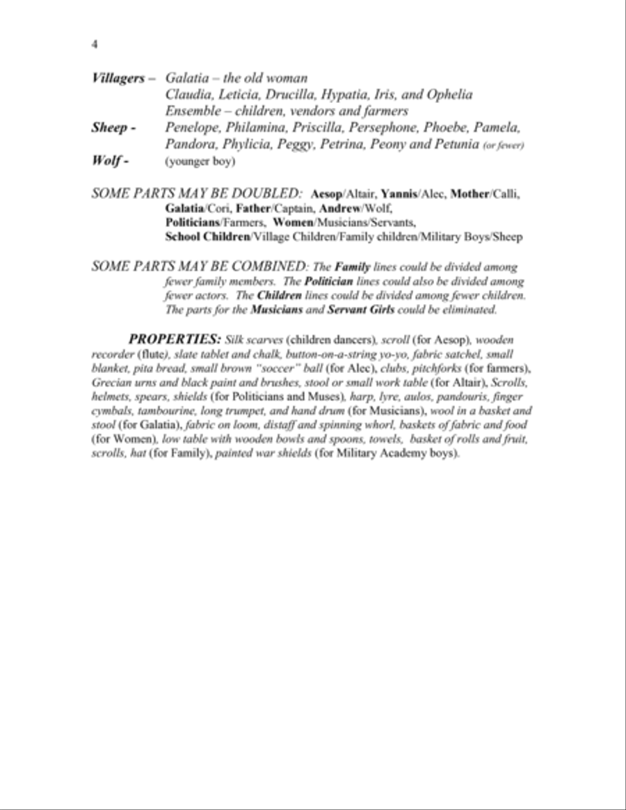 Never Cry Wolf - Director's Script Small Ensemble scores gallery preview page 4