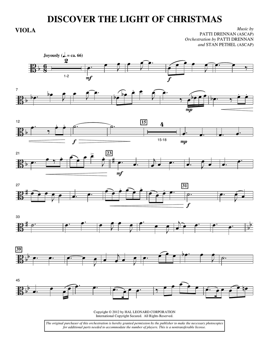 Discover The Light Of Christmas - Viola