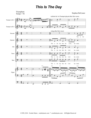 Book cover for This Is The Day (Solo and SATB)