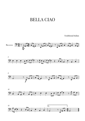 Book cover for Bella Ciao (for Bassoon)