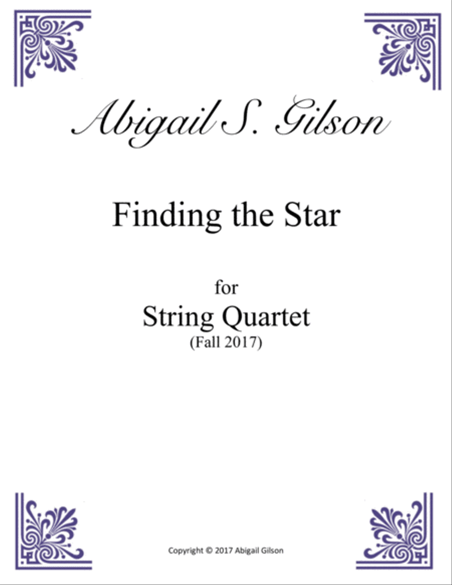 Finding the Star String Quartet scores gallery preview page 1
