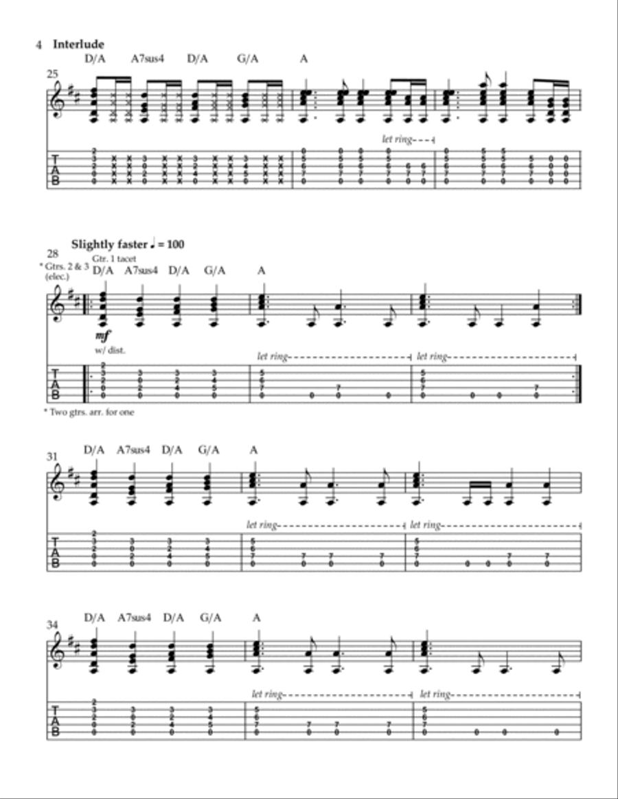 The Fountain Of Lamneth The Fountain Of Lamneth Guitar Tablature scores gallery preview page 4