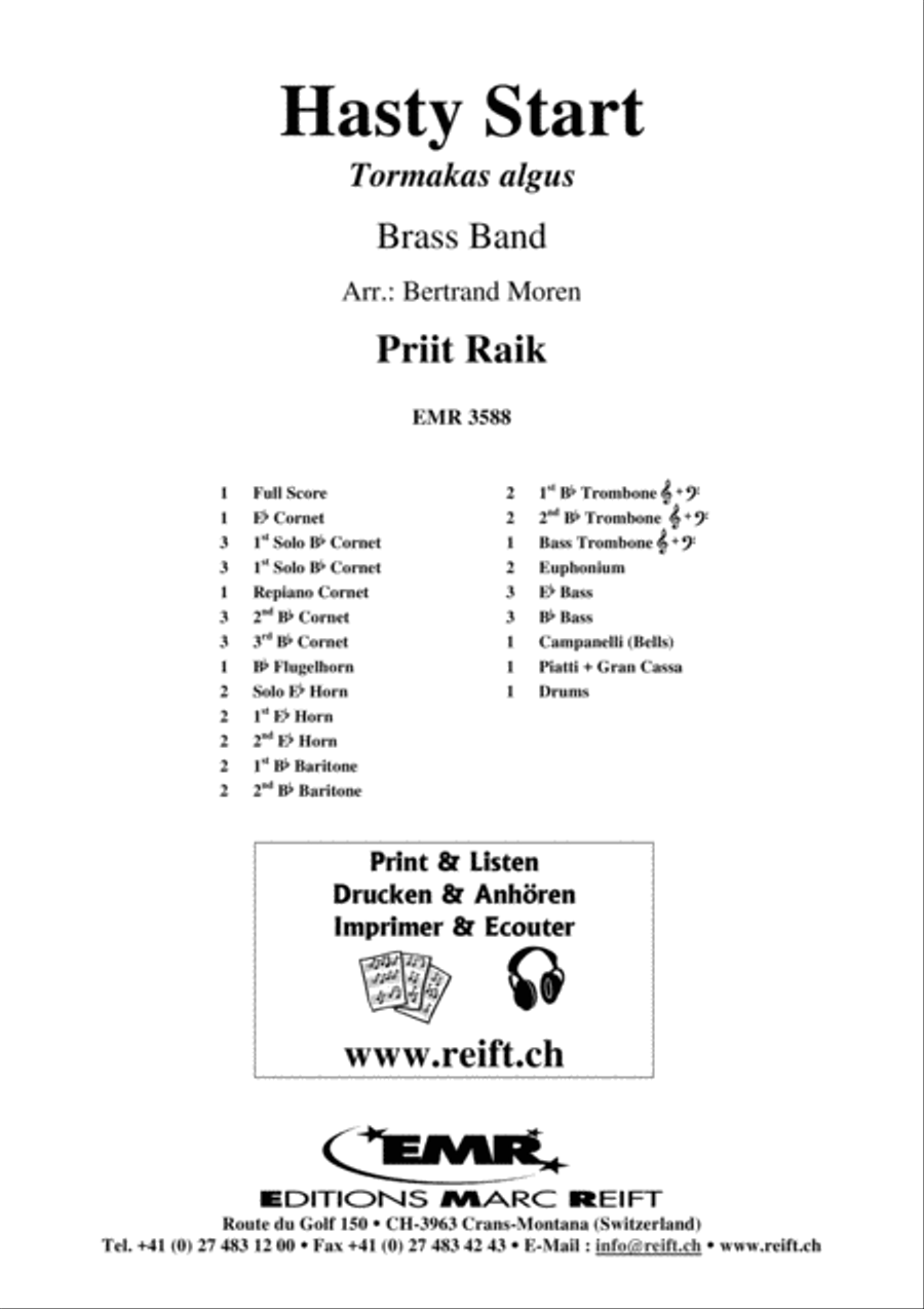 Hasty Start Hasty Start Brass Band scores gallery preview page 2