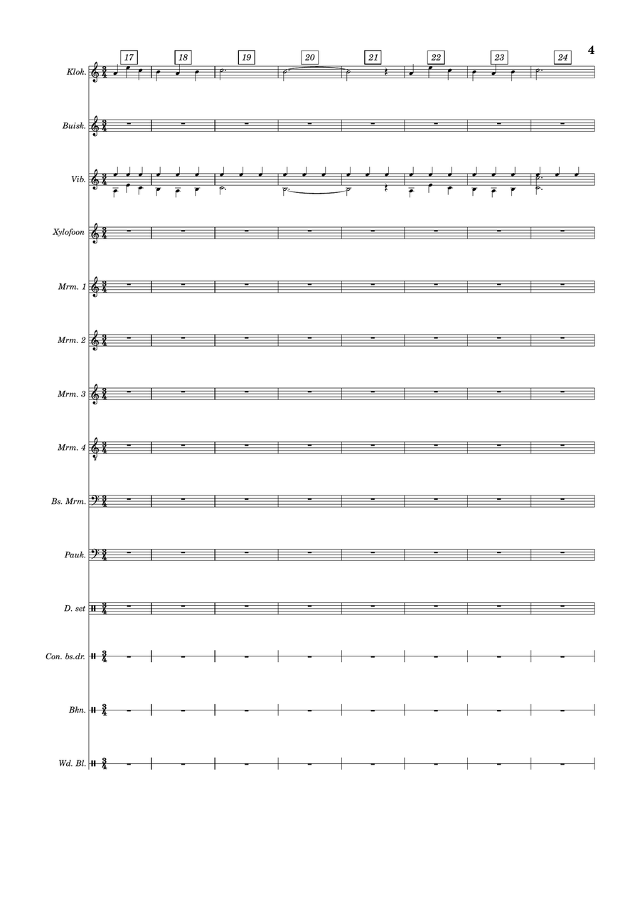 Interstellar Percussion Ensemble scores gallery preview page 4