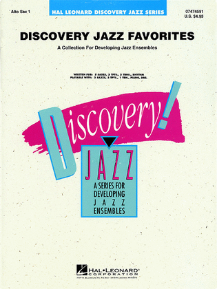 Book cover for Discovery Jazz Favorites – Alto Sax 1