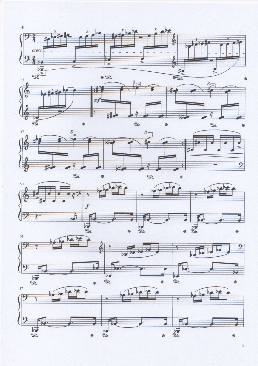 Toccata distintiva (experimental) Piano Solo scores gallery preview page 3
