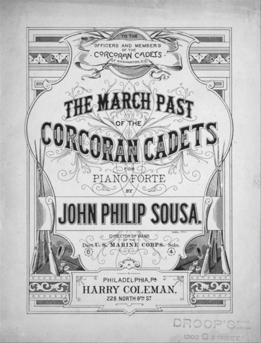 The March Past of the Corcoran Cadets for Piano Forte Piano Solo scores gallery preview page 1