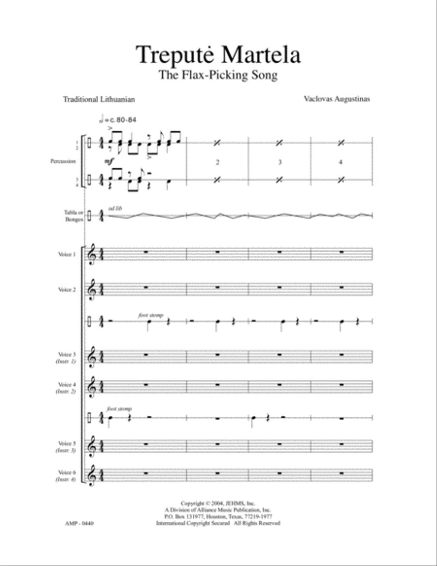 Trepute Martela Trepute Martela Women's Choir scores gallery preview page 9