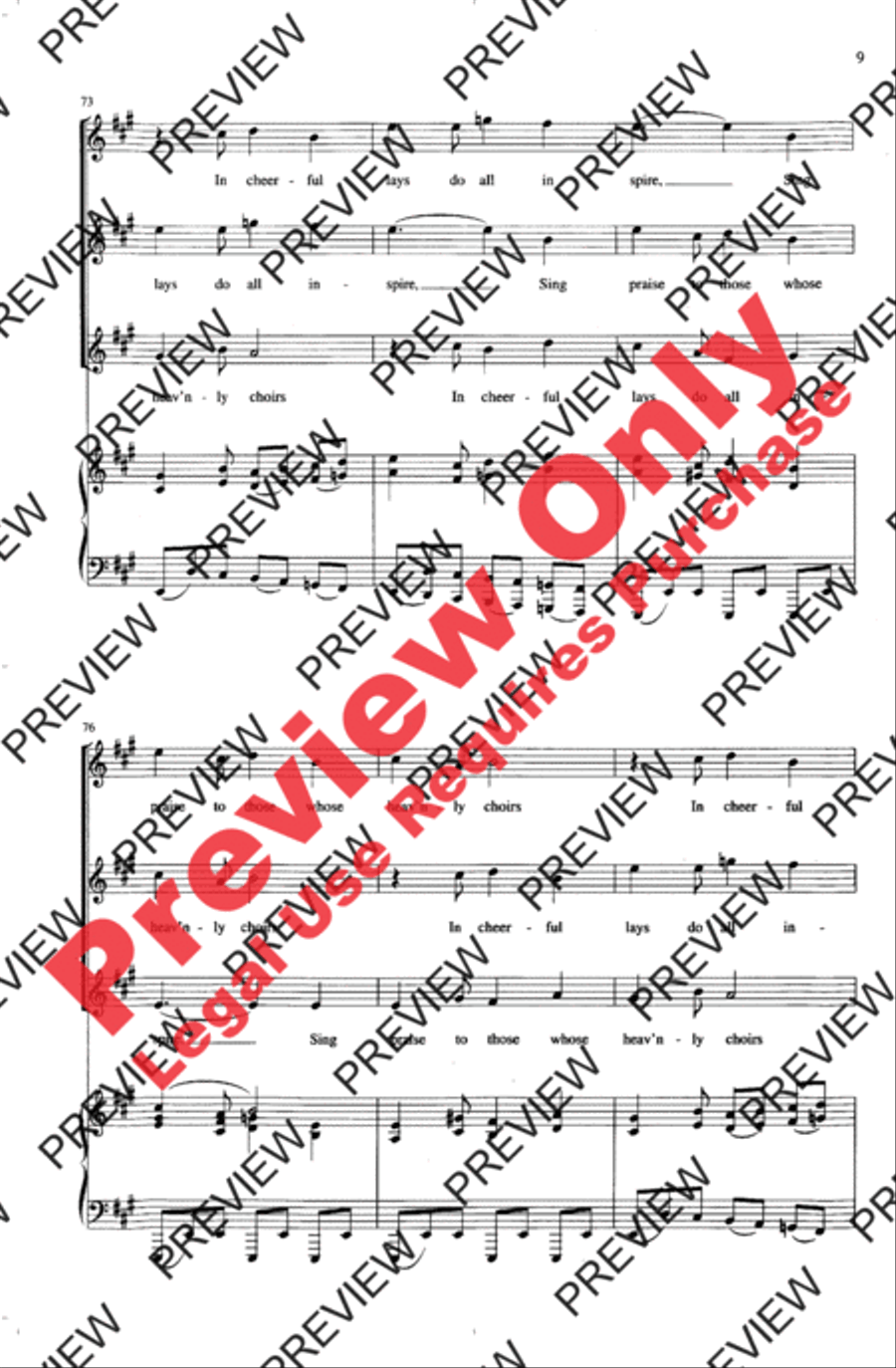Come, Ye Makers of Song Women's Choir scores gallery preview page 9