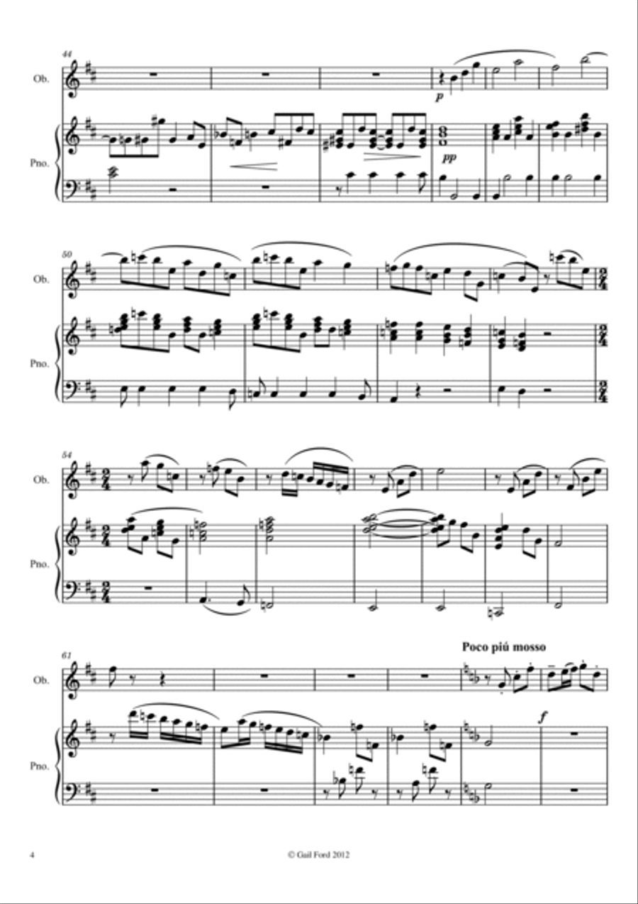 Fantasie Oboe Solo scores gallery preview page 4