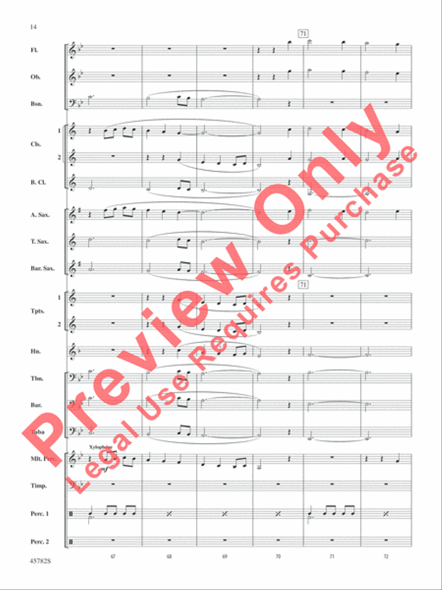 Gabriel's Message Concert Band scores gallery preview page 15