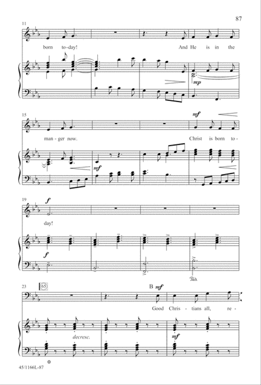 12 Carols for about 12 Singers 3-Part scores gallery preview page 88