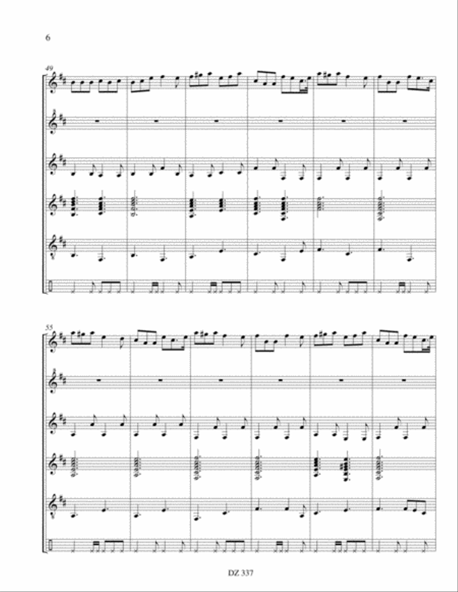 Paddy's Leather Breeches Guitar Ensemble scores gallery preview page 6